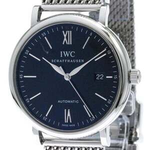 IWC Portofino Steel Automatic Mens Watch IW356502 Polished